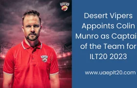 Colin Munro appointed as captain of the Desert Vipers in ILT20 2023