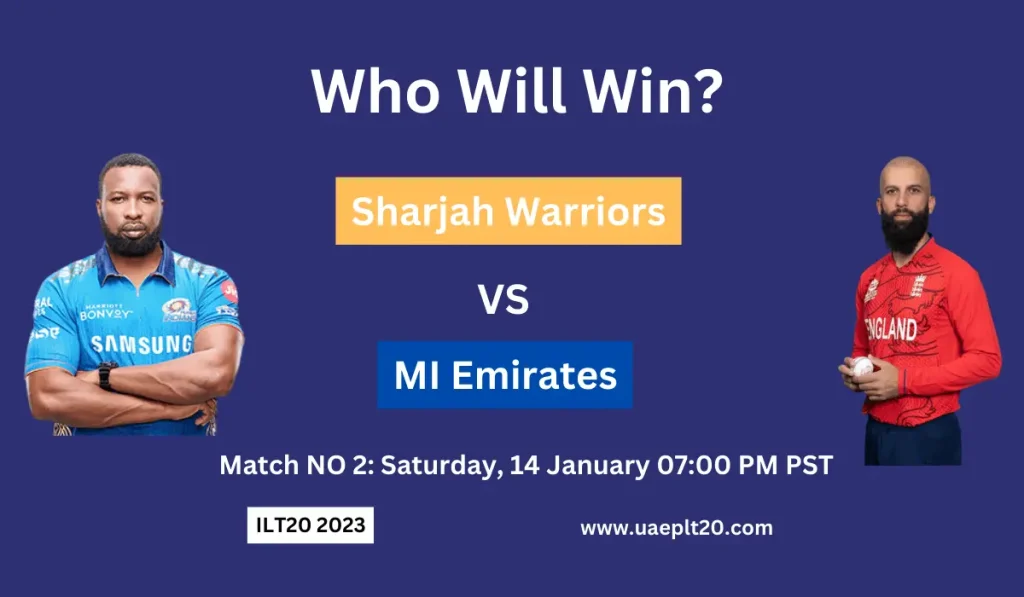 MI Emirates vs Sharjah Warriors match 2 prediction