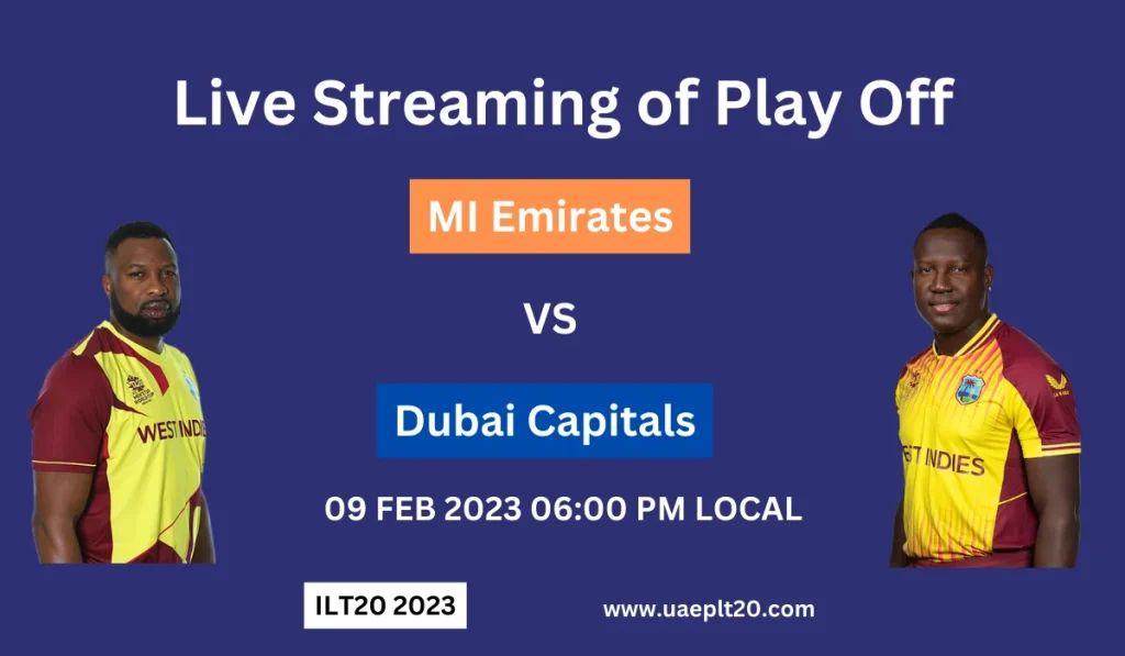 mi emirates vs dubai capitals live streaming playoff